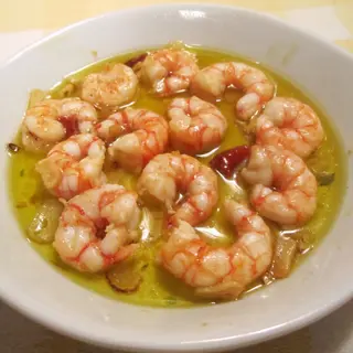E7. Gambas a la plancha con ajo