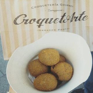 6 croquetas de bacalo con gambas