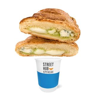 Круасан-гриль міні  2 сира та кава зі знижкою -50%