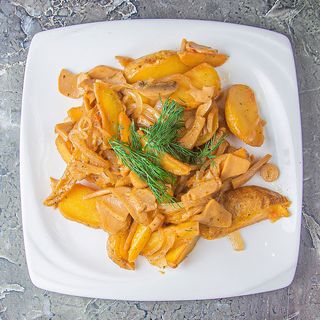 Картофель с грибами