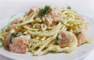 პასტა ორაგული ბრიკოლით)/ Паста форель с броколи