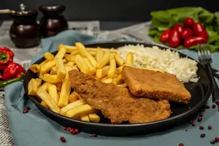 Șnițel de porc + cașcaval