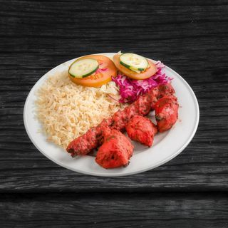 1 Shish Con 3 Tikka Y Arroz