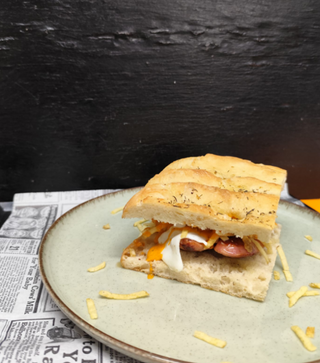Focaccia de pulled pork
