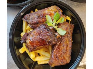 Coaste de porc glazurate