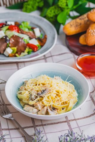 Паста «Альфредо» с курицей 