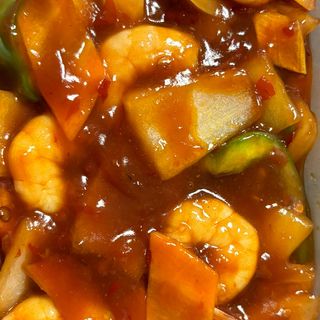 Gambas Con Salsa Picante