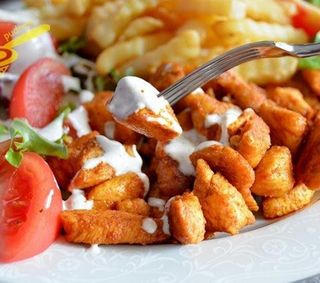 Sharma z kurczaka z napojem