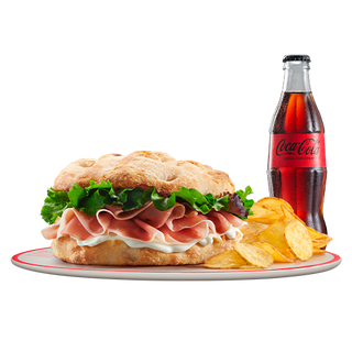 Menu Focaccia Crudo e Chips