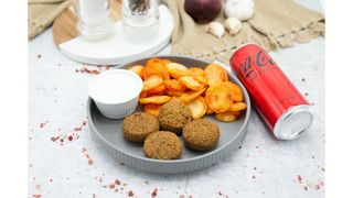 Falafel,Coca Cola zero