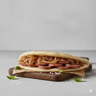 Piada salsiccia e cipolla
