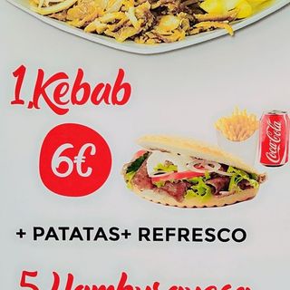 Menú Kebab