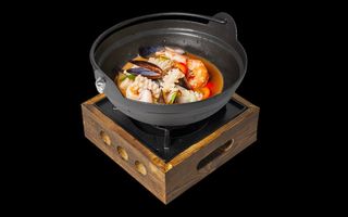 73. Pentola di frutti di mare piccante