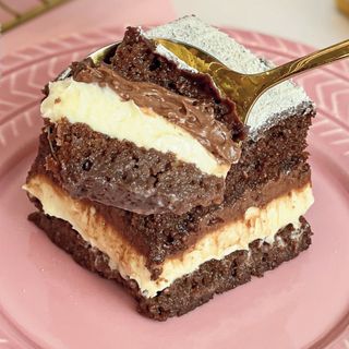 Bolo gelado de Nido e Nutella