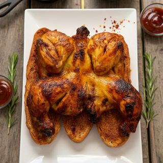 Խորոված հավ փայտածուխի վրա