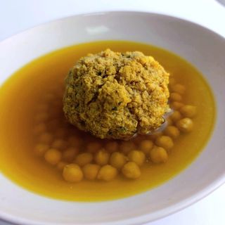 Faseguras con garbanzos