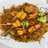 Fideos De Arroz Con Mariscos