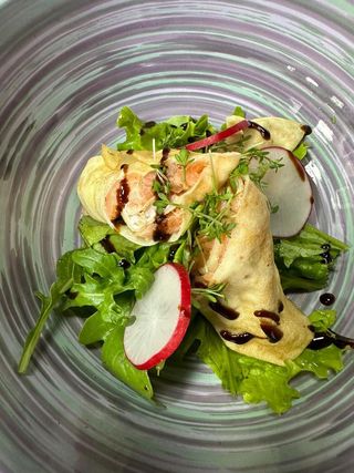 Блинчики с сёмгой
(0.258г)
