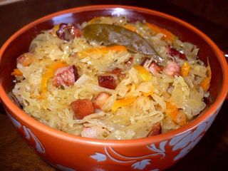 Kapusta zasmażana z grzybami