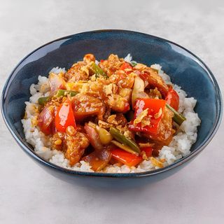 Курка з рисом у кисло-солодкому соусі 305г.