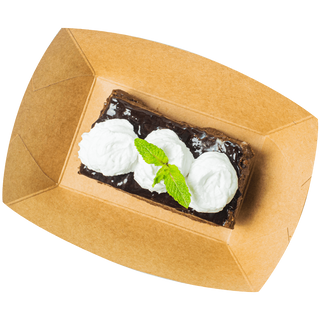 Brownie and Coconut Cream