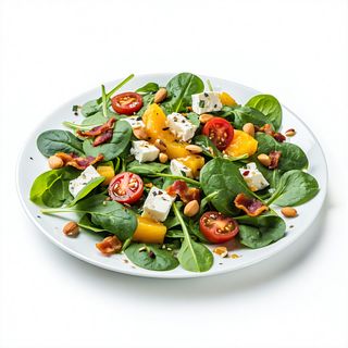 Ensalada Espinacas Y Rulo De Cabra