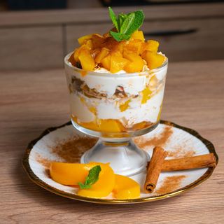 Peach Yoghurt &Musli Vegetal - produs de post!