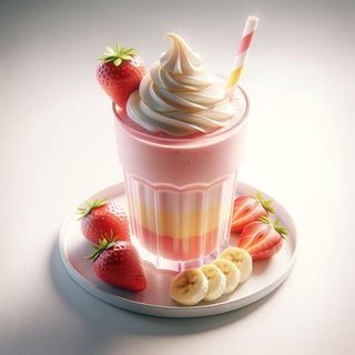 Milkshake truskawkowo-bananowy