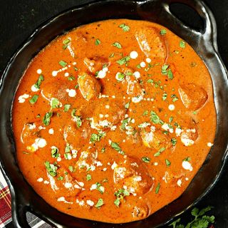 Butter Chicken, arroz basmati 
