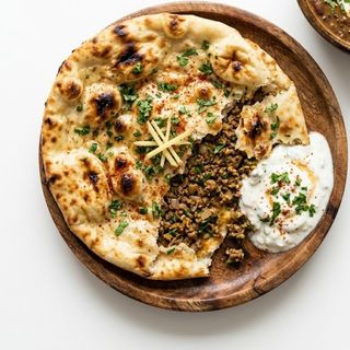 Stuffed Keema Naan