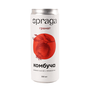Напій комбуча SPRAGA гранат 0,33л ж/б