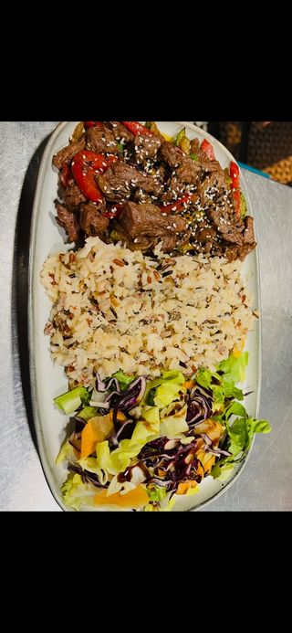 vita cu legume si orez