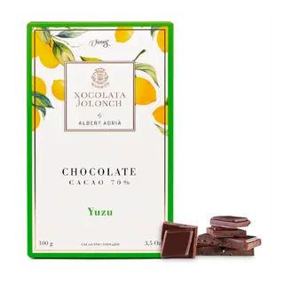 Chocolate con Cacao al 70% con Yuzu Jolonch 100 Gr.