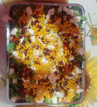 Vegetarian salad e pane 