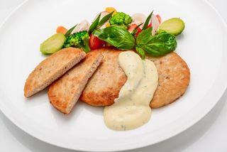 Plat Escalope Panée Sauce Blanche
