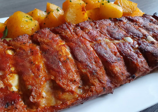 Coaste de Porc+Cartofi Wedges