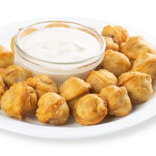 Пелмени с агнешко запьржени