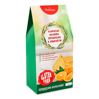 Печиво «Кохана» кукурудзяно-апельсинове без глютена (170г)