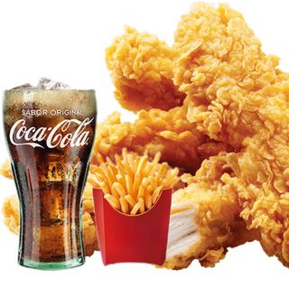 Menú tira de pollo (8unidades)