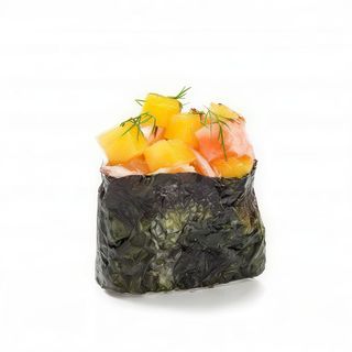 Gunkan de salmón, mango, jengibre y eneldo (1 ud.)