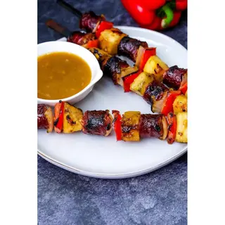 Cheesy Smoked Kebabs