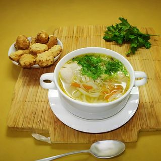 Домашняя лапша из курицы