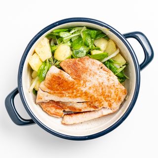 Tuna sa žara i blitva s krumpirom