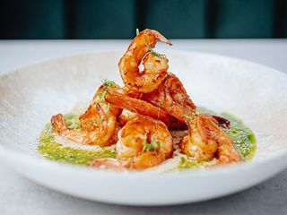 Смажені креветки з вершковим соусом (175 г.)