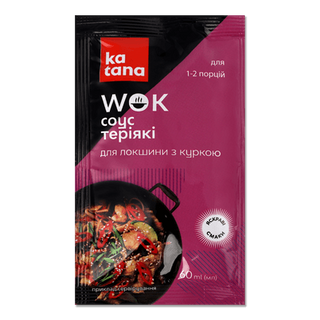 Соус Katana Wok Теріякі для локшини з куркою (60мл)