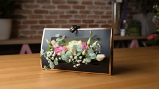 Korpa mix ruža, gerber, lizijantus