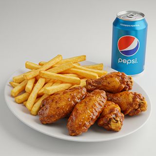 Menú de alitas (5 uds.)