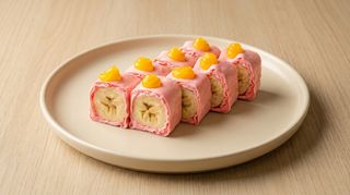 Sweet rolls fruits