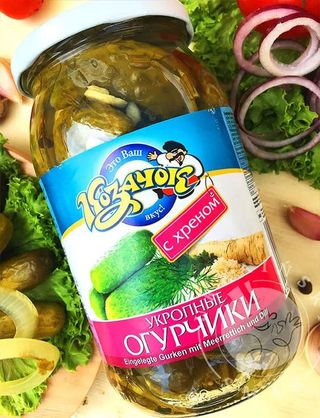 Ogórki koperkowe “Kozaczok” z chrzanem 900ml