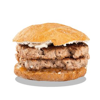 New York Knicks (Smash Burguer, Queso Philadelphia, Cebolla Caramelizada)